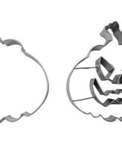Keksa. 2er Kürbis Smiley/Kürbis 58×55 mm, Edelstahl